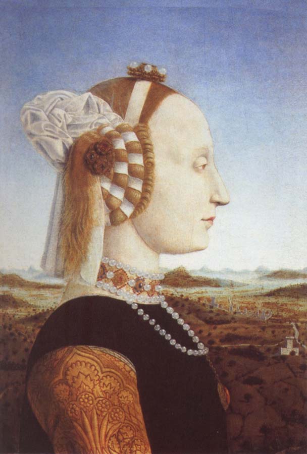 Portrait of Duke Frederico da Montefello and Battista Sfozza